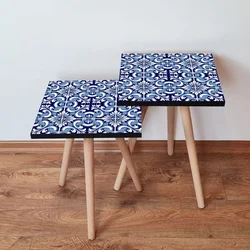 Hanah Home Set klub stočića 2Shp31, 2 komada, Plavi
