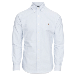 POLO RALPH LAUREN Košulja SL BD PPC SP-LONG SLEEVE-SPORT SHIRT, plava / bijela