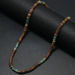 Ogrlica Abelardo - Rjava / Zelena KP34059