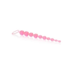 Jelly Anal 10 Beads Analne kuglice, 29cm, Roze
