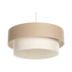 Luster na sajli DUO 1xE27/60W/230V O 50 cm bež/krem