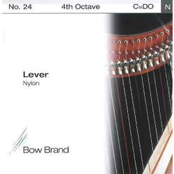 Struna za keltsko harfo Lever 4. oktava C Nylon No.24 Bow Brand