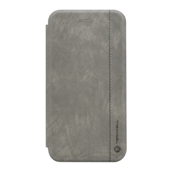 Maska na preklop Teracell Leather za Huawei P40 Pro, Siva