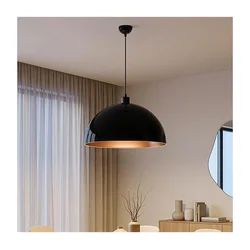 Brilagi - LED luster na sajli METALO 1xE27/40W/230V prečnik 60 cm crna/bakarna