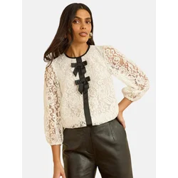 love & roses Bluza ecru/črna