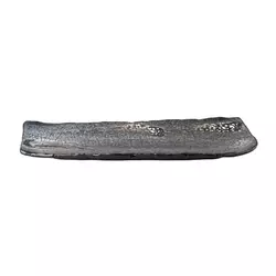 Servirni krožnik SHIRANAMI 36 x 9 cm, črna, keramika, MIJ