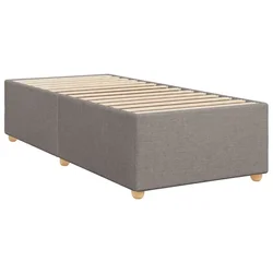 Vidaxl Posteljni okvir brez vzmetnice taupe 100x200 cm blago