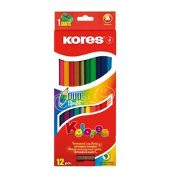 Kores kolores duo , dvostrane drv bojice 12 kom i rezac #7-k93212 ( 38621 )