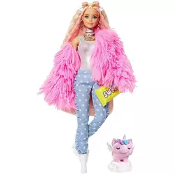 Mattel Barbie Extra u ružičastoj jakni