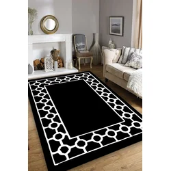 Conceptum Hypnose Tepih Bague, 120x180cm, Crno-beli