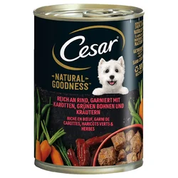 4 + 2 gratis! Cesar Natural Goodness 6x400 g - Piščanec
