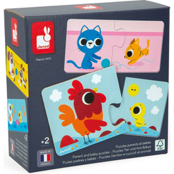 Janod Puzzle Duonim Poišči mladiče živali 24 kos