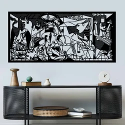 Wallity Zidna dekoracija Picassso, 85x40 cm, 1.5 mm, Crna