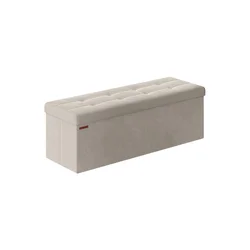 Songmics Shranjevalna klop 38x110x38 cm bela