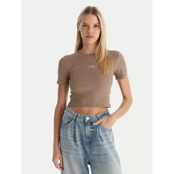 Guess Majica V5YP08 K8RT2 Khaki Slim Fit