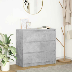 Komoda siva boja betona 80x35x76 cm od konstruiranog drva