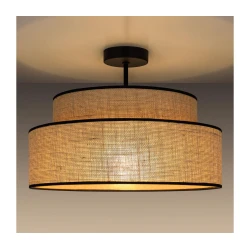 Plafonski luster BOHO 1xE27/60W/230V prečnik 40 cm bež