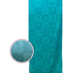 Dekordom plažni peškir beach master - 70x150 - shell turquoise ( 025757 )
