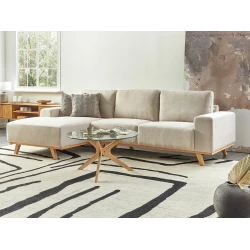 Kotna garnitura Berwyn 2363 (Beige) Svetlo rjava, 279x150x77cm