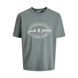 JACK & JONES Majica JJDover kremna / siva