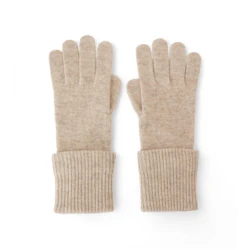 ECOALF unisex. MCUACGVTHINB0695W24-298 Tanke bež rokavice (M/L), Priložnostno, Trajnostni, Reciklirana volna