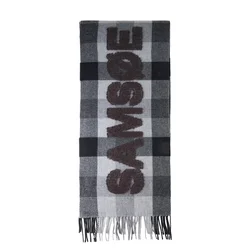 Samsoe Samsoe Šal siva / temno siva / črna