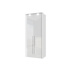 JELA Plakar P2B/PN - kolekcija Piano - Kristalno bela/Kristalno Bela HG Lak - 97x226x60 cm