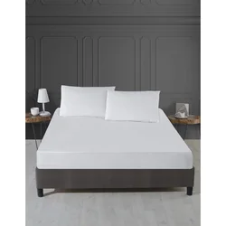 Aberto Design Zaštitni prekrivač za bračni krevet Alez Pol, 140x200cm+30cm, Beli