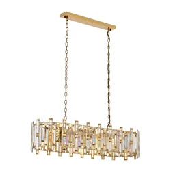 Opviq Luster Av-4307-E30X90, 105x90x30cm, Zlatne boje