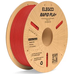 RAPID PLA+ 1.75mm Red 1kg-Paper Plate