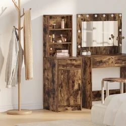 Highboard Dimljeni hrast 40 x 40,5 x 135 cm Konstruirano drvo