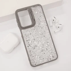 Maska za telefon Crystal Dots za Samsung A16 5G/ A166B, Siva