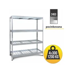 SmartStorage Metalna žičana polica Rivet 180x120x45 4x300 kg