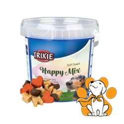Trixie Dog Soft Snack Happy Mix 500g, Sa Piletinom, Jagnjetinom i Lososom