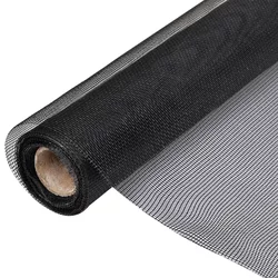 Mrežasti zaslon od stakloplastike 100 x 1000 cm crni