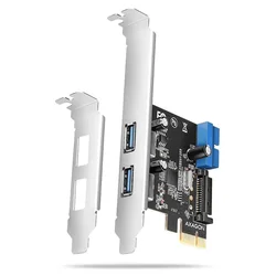 AXAGON PCIe krmilnik za 2x USB Type-A / 2x USB notranji / USB 5Gbps / PCEU-232RS / SP & LP / Renesasov čip