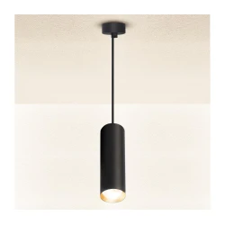 Brilagi - LED prigušiva luster na sajli SELE 1xGU10/6W/230V crna/zlatna