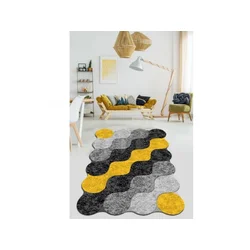 Conceptum Hypnose Tepih Circle, 150x240 cm, Žuto-sivi