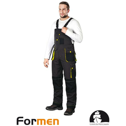Farmer hlače Formen sive/črne/rumene