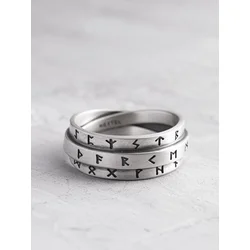 REYTEL Prstan RUNES - AMULETS srebrna