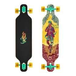 LONGBOARD STREET SURFING CURVE DROP THROUGH FREERIDE 39 true colors