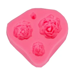 Silikonski kalup - 4 vrtnice 7x6.5x1.8 cm (silikonski kalup)
