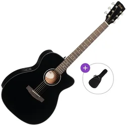 Cort L60CE Basic SET Black Gloss Elektroakustična jumbo
