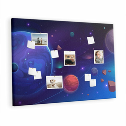 tulup.si Plošča iz plute Planeti galaxy 140x100 cm Lesene zatiči