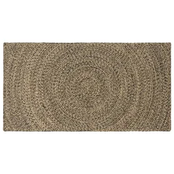 Tepisi za područja Prirodna i crna 60 x 110 cm Juta