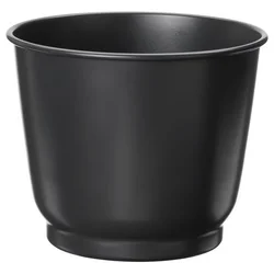 BROKTRAST Saksija, unutra/spolja/tamnosiva, 12 cm