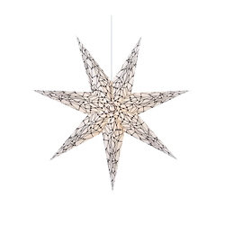 Markslöjd 704876 - Božićna dekoracija KARLA 1xE14/25W/230V bela 75 cm