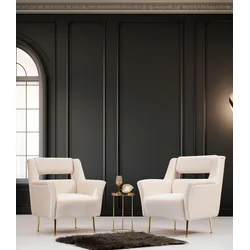 Atelier del Sofa Fotelja Mira 79x93x76cm Krem
