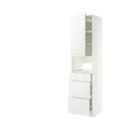 METOD / MAXIMERA Visoki element za ugradne uređaje, bela/Stensund bela, 60x60x240 cm