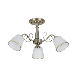 Luster na šipci LOSANNA 3xE14/40W/230V mesing